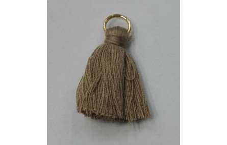 Pompon 25mm con anilla dorada Topacio