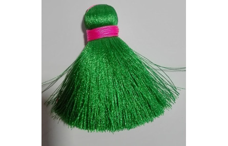 Pompón ancho 60mm*15mm verde