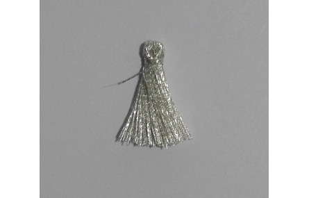 Pompon Metálico 16mm plata