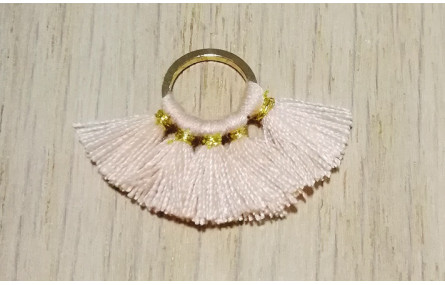 Aro 10mm Multipompón Rosa palo