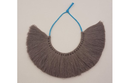 Tira de 25 pompones de 35mm *100mms gris oscuro