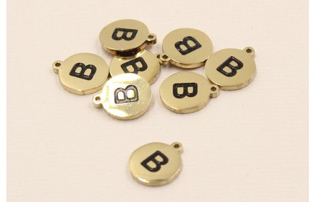 Chapa acero Inoxidable 10mm letra  B