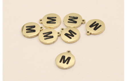 Chapa acero Inoxidable 10mm letra M