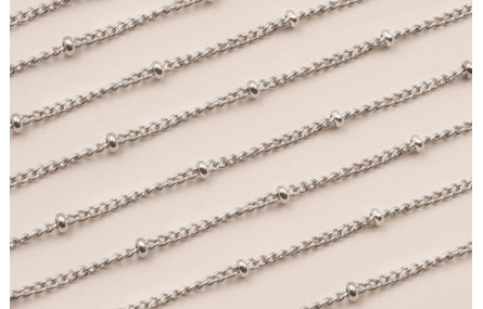 Stain Steel: Cadena Acero 2mm  y Bola 3mm 