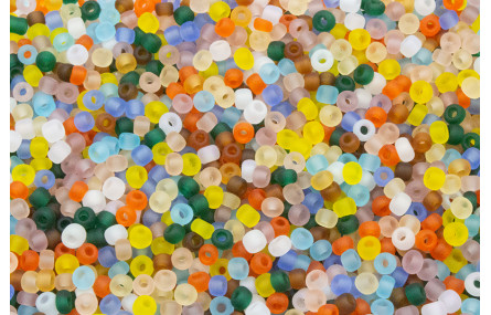 10 gramos de Abalorio Mix color Glaseado lor 3mm