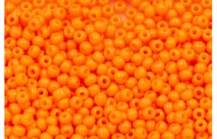 10 gramos de Abalorio cristal 2mm Naranja Coral