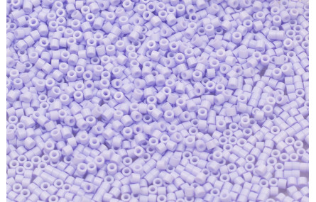 10 gramos de Abalorio cristal 2mm Microtubo Lila