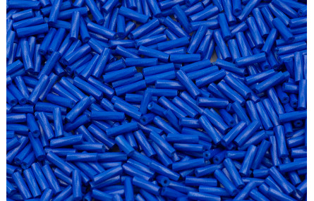 10 gramos de canutillo cristal 5mm Azul añil