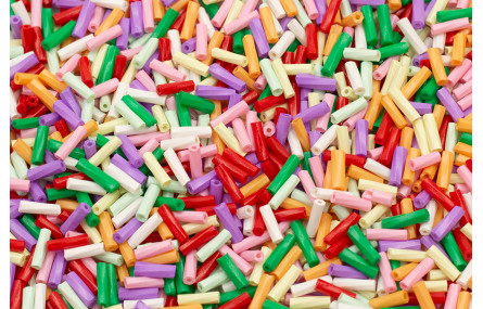 10 gramos de canutillo cristal 6mm MIX Colorido