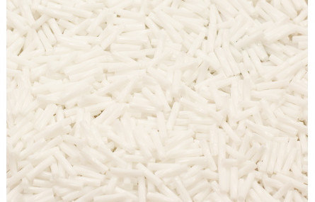 10 gramos de canutillo cristal 8mm Blanco