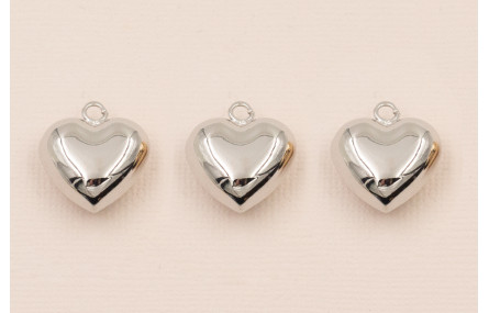 Colgante Corazón 20*18mm Plata