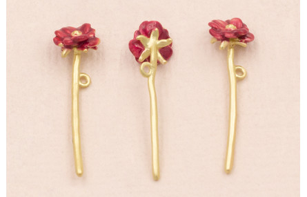 Colgante Flor 26*7 Color Frambuesa