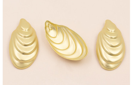 Colgante mejillón 46*23 Oro Mate