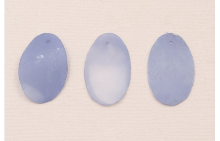 Lentejuela Ovalo 26*16mm Azul